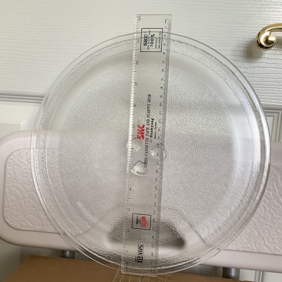 Replacement LG Microwave Lmc0975st Glass Plate Turntable & Guide Roller Ring - Picture 2 of 6